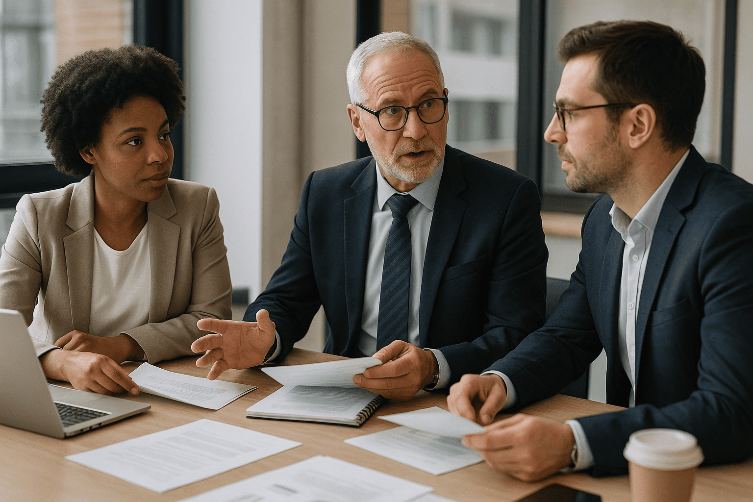 Comité d'entreprise en réunion